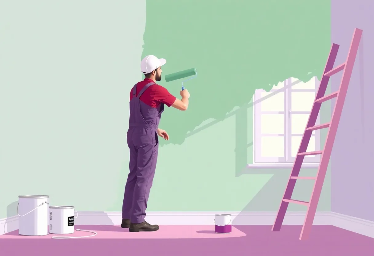 Peintre Le Plessis-Trévise 94420 en intervention sur un chantier